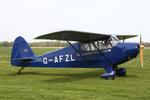 G-AFZL @ EGCV - Vintage Piper fly in, Sleap - by Chris Hall