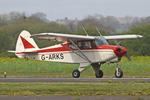 G-ARKS @ EGCV - Vintage Piper fly in, Sleap - by Chris Hall