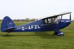 G-AFZL @ EGCV - Vintage Piper fly in, Sleap - by Chris Hall