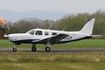G-RIGH @ EGCV - Vintage Piper fly in, Sleap - by Chris Hall
