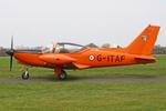 G-ITAF @ EGCV - Vintage Piper fly in, Sleap - by Chris Hall