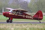 G-BSWG @ EGCV - Vintage Piper fly in, Sleap - by Chris Hall