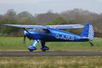 G-AJKB @ EGCV - Vintage Piper fly in, Sleap - by Chris Hall