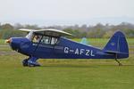 G-AFZL @ EGCV - Vintage Piper fly in, Sleap - by Chris Hall