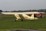 G-AFZA @ EGCV - Vintage Piper fly in, Sleap - by Chris Hall