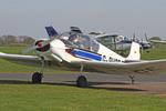 G-BHCE @ EGCV - Vintage Piper fly in, Sleap - by Chris Hall