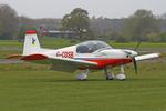 G-CDSB @ EGCV - Vintage Piper fly in, Sleap - by Chris Hall