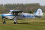 N243SA @ EGCV - Vintage Piper fly in, Sleap - by Chris Hall