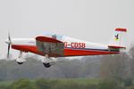 G-CDSB @ EGCV - Vintage Piper fly in, Sleap - by Chris Hall