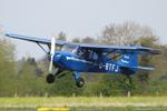 G-BTFJ @ EGCV - Vintage Piper fly in, Sleap - by Chris Hall