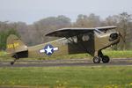 G-BAET @ EGCV - Vintage Piper fly in, Sleap - by Chris Hall