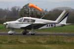 G-AVWD @ EGCV - Vintage Piper fly in, Sleap - by Chris Hall