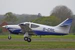 G-CRIL @ EGCV - Vintage Piper fly in, Sleap - by Chris Hall