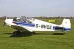 G-BHCE @ EGCV - Vintage Piper fly in, Sleap - by Chris Hall
