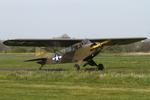 G-BAET @ EGCV - Vintage Piper fly in, Sleap - by Chris Hall