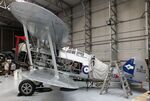 G-GLAD @ EGSU - Gloster Gladiator II undergoing maintenance at the IWM and other collections, Duxford - by Ingo Warnecke