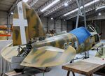 G-CBLS @ EGSU - FIAT CR.42 Falco undergoing restoration/maintenance (wings dismounted) at the IWM and other collections, Duxford - by Ingo Warnecke