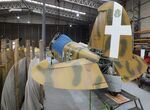 G-CBLS @ EGSU - FIAT CR.42 Falco undergoing restoration/maintenance (wings dismounted) at the IWM and other collections, Duxford - by Ingo Warnecke