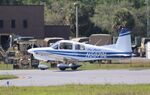 N5879L @ KCGC - Grumman American AA-5