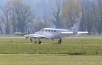 HB-LZC @ LSZR - Cessna 340A - by Mark Pasqualino