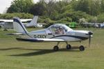 G-CECY @ EGHP - G-CECY 2006 Aerotechnik EV-97 Eurostar Popham Microlight Fly In
