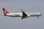 TC-JTN @ LMML - Airbus A321-231 reg TC-JTN of Turkish Airlines landing in Malta. - by raymond