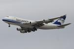 TF-AKG @ LMML - Boeing 747-409F/SCD reg TF-AKG of Network Aviation on long finals for RW13 landing in Malta. - by raymond