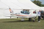 G-MOMA @ EGHP - G-MAAL 2024 The Light Aircraft Co Ltd Shark 600 UK Popham Microlight Fly In  - by PhilR
