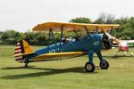 N62658 @ EGHP - N62658 (42-16107) 1943 Boeing PT-17 Kaydet Popham Microlight Fly In  - by PhilR