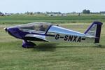 G-SNXA - Departing from Sutton Meadows. - by Graham Reeve