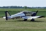 G-SNXA - Departing from Sutton Meadows.