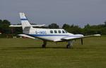 G-INDC @ EGTB - Cessna T303 Crusader at Wycombe Air Park. - by moxy