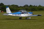 G-LBUZ @ EGTB - Aerotechnik EV-97A Eurostar at Wycombe Air Park.