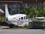 ZS-KTF @ EGTB - Piper PA-32R Saratoga IIHP dismantled at Wycombe Air Park.