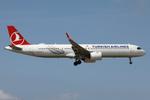 TC-LPI @ LMML - Airbus A321-27NX reg TC-LPI of Turkish Airlines on short finals to RW31 in Malta. - by raymond