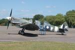 G-AWGB @ EGLK - 'A58-606' (TE308, G-AWGB) 1944 VS Spitfire TlX Blackbushe  - by PhilR