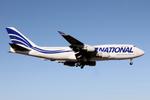 N702CA @ LMML - Boeing 747-412 (BCF) reg N702CA of National Airlines landing in Malta. - by raymond