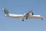 D-AASH @ LMML - De Havilland Canada DHC-8-400 reg D-AASH of Avanti Air on final approach for RW31 in Malta. - by raymond