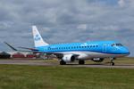 PH-EXS @ EGSH - Just landed at Norwich. - by Graham Reeve