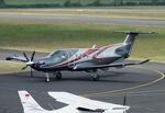 D-FUNI @ EDKB - Pilatus PC-12 NGX at Bonn-Hangelar airfield '2505 - by Ingo Warnecke