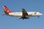 JY-JAX @ LMML - Jordan Aviation Boeing 737-300 reg JY-JAX on final approach to RW13 landing in Malta. - by raymond