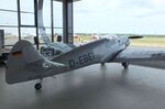D-EBEI @ EDLP - Messerschmitt Bf 108B-1 Taifun at the 2025 Quax Hangartage / Hangardays at Paderborn Lippstadt airport - by Ingo Warnecke