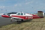 D-ERFD @ EDLP - Beechcraft G35 Bonanza at the 2025 Quax Hangartage / Hangardays at Paderborn Lippstadt airport - by Ingo Warnecke