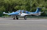 G-DPAI @ EGLK - Diamond DA-62 Twin Star at Blackbushe. - by moxy