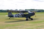 G-BKHG @ EGTH - 479766 (G-BKHG) 1944 Piper J3C-65 Cub (L-4H Grasshopper) Military Day Old Warden 