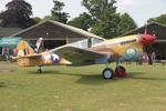 G-CGZP @ EGTH - 41-19841 (G-CGZP) 1942 Curtiss P-40F Warhawk USAAF Military Day Old Warden 