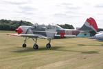 G-YOTS @ EGTH - G-YOTS 1990 Yak-52 Military Day Old Warden