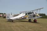 G-AMRK @ EGTH - K7985 (G-AMRK) 1937 Gloster Gladiator I  RAF Military Day Old Warden