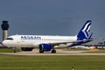 SX-NET @ EGCC - Aegean awaiting clearance on 23L - by aviatorbuckett