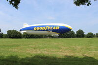D-LZFN @ LFRM - The ZEPPELIN NT07 for GOODYEAR, 24H Le Mans 2025. The airship is based for the race in a field at RUAUDIN. - by DETABLE Thierry